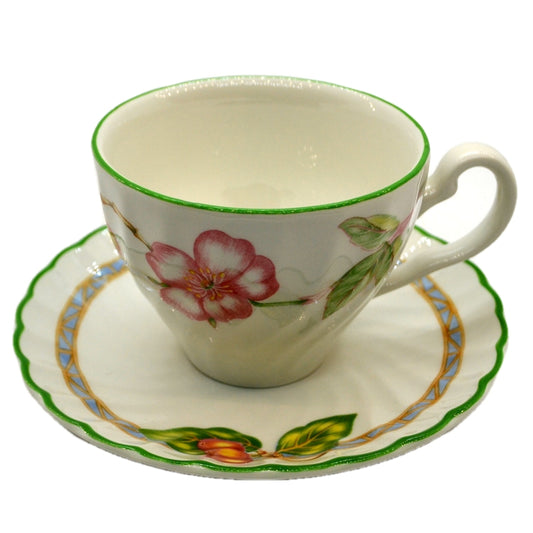 Johnson Brothers English Rose Pattern Teacup and Saucer