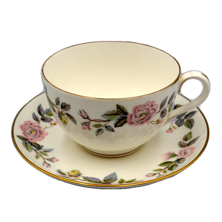 Royal Worcester China June Garland Breakfast Cup and Saucer