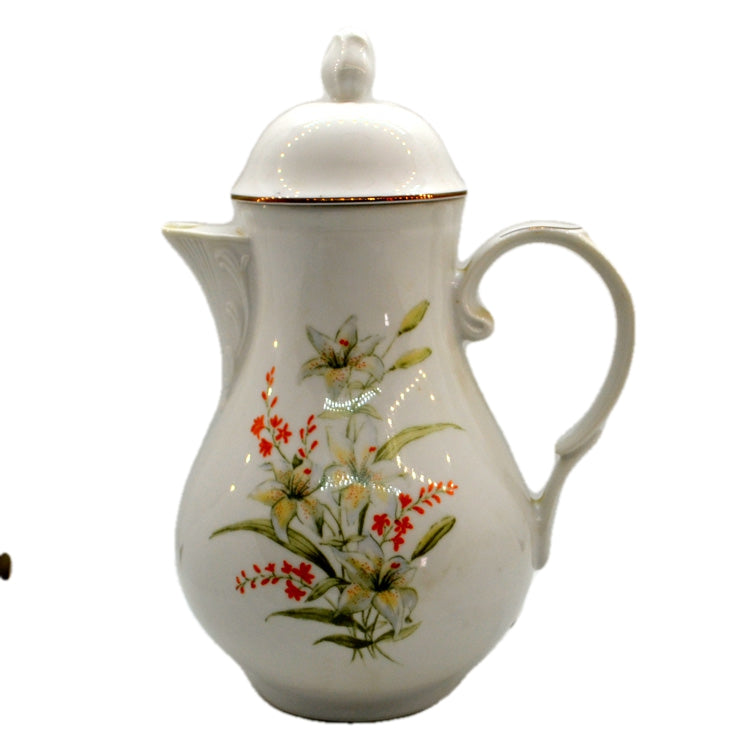 Vintage Kahla Floral China Coffee Pot