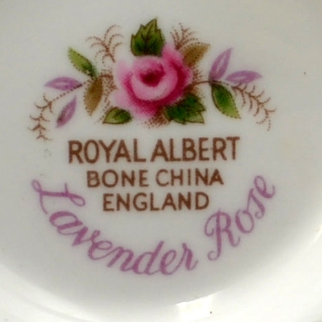 Royal Albert China Lavender Rose Teacup Saucer and Side Plate