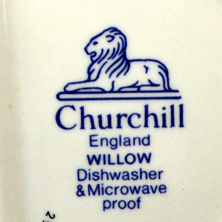 Churchill Vegetable Serving Dish in a Blue and White Willow Pattern