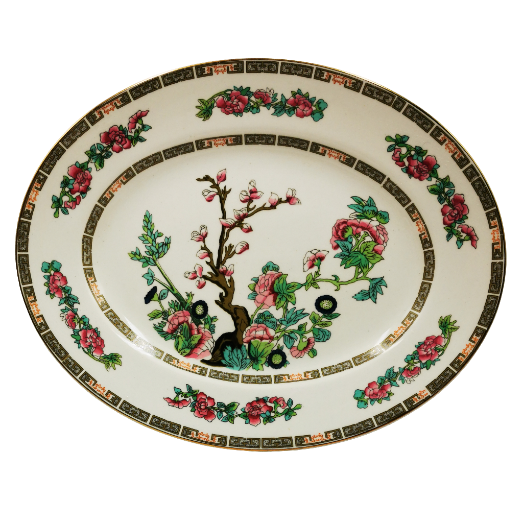 John Maddock & Sons Indian Tree China 12-inch Oval Platter