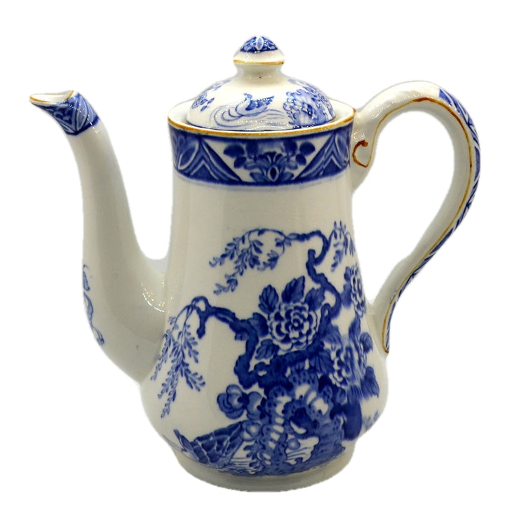 Antique Pountney and Co Ltd, Bristol Mallard Blue and White China Teapot