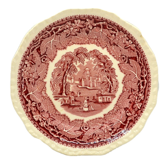 Vintage Masons Ironstone Red & White Vista China Side Plate