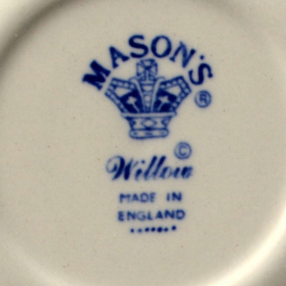 Mason's Willow Ironstone Blue and White China Tea Cup & Saucer