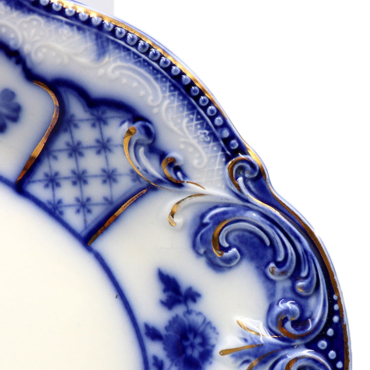 Antique W H Grindley Melbourne Flow Blue and White China 16.25