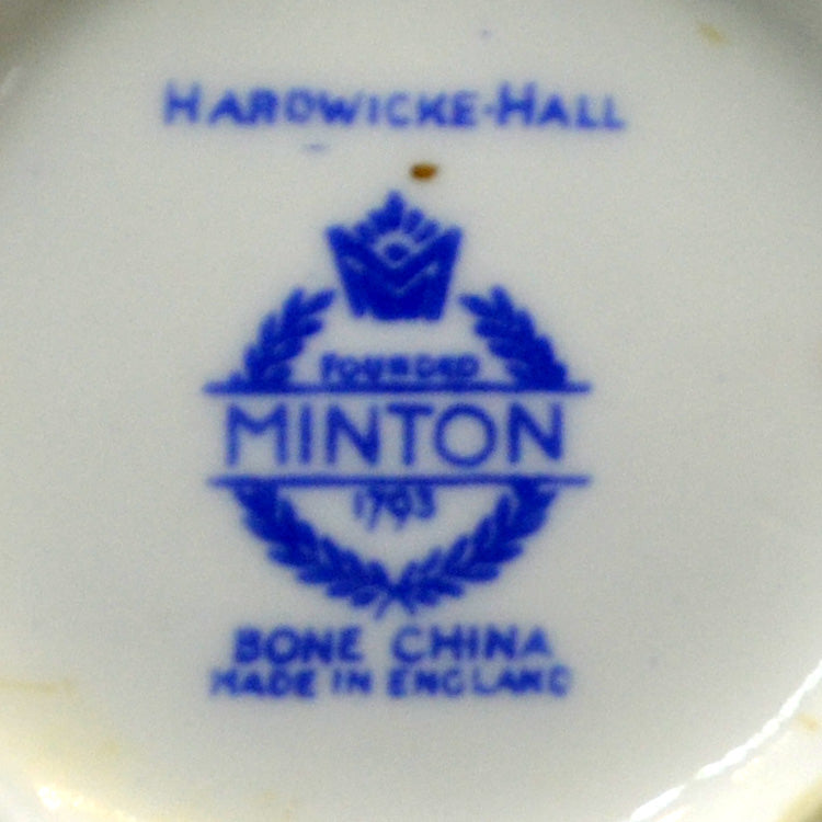 Minton Hardwicke Hall Blue and White China Saucer