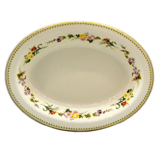 Wedgwood China Mirabelle R4537 10-inch Oval Serving Bowl