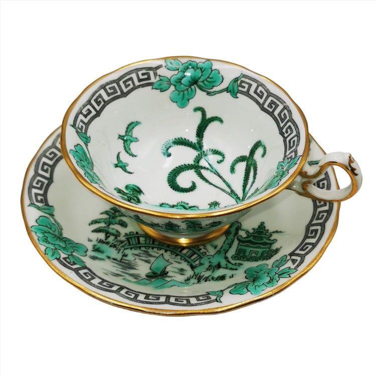 Vintage New Chelsea Pekin Grey Key China Teacup and Saucer – Vintage ...