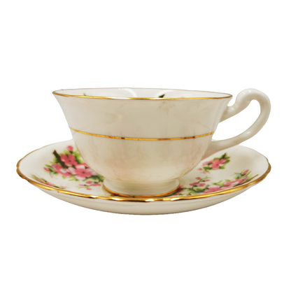 New Chelsea China Pattern 3063 Pink Cherry Blossom Floral Open Bowl Teacup