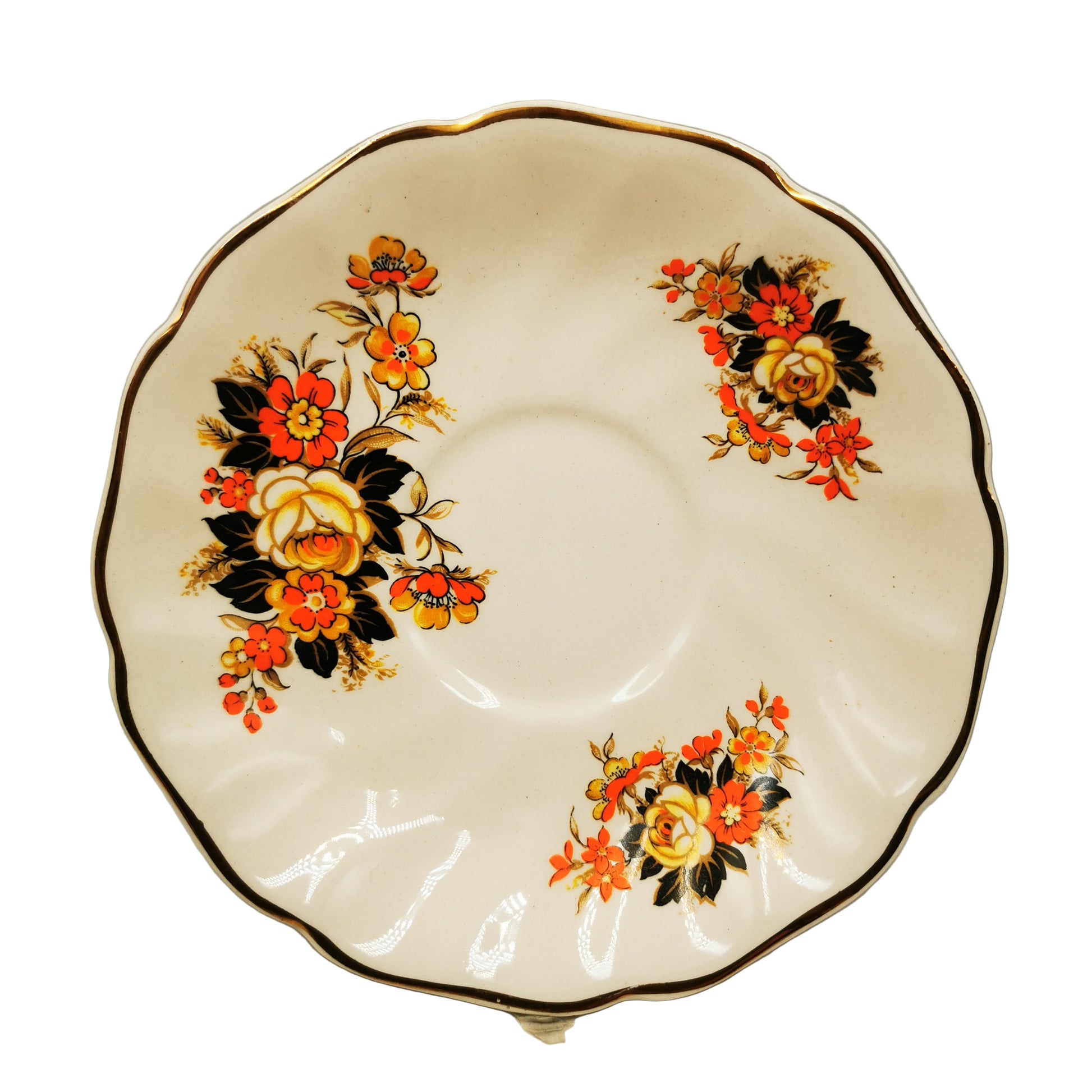 Johnson Brothers China Old Chelsea Autumn Flowers Teacup and Saucer