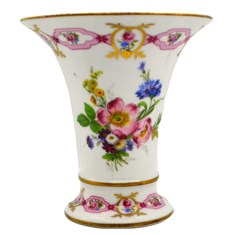 Orchid China Floral 6-inch Trumpet Vase