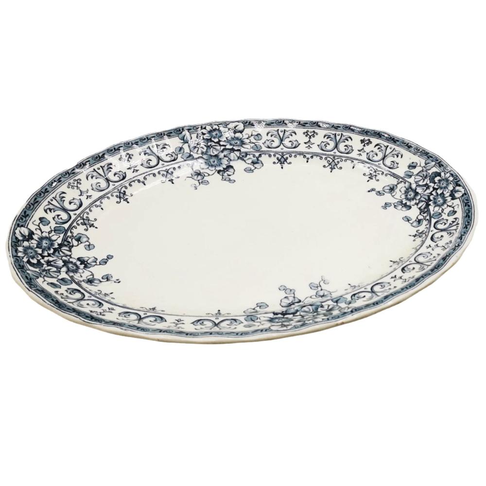 Keeling & Co Oxford Flow Blue and White China Platter