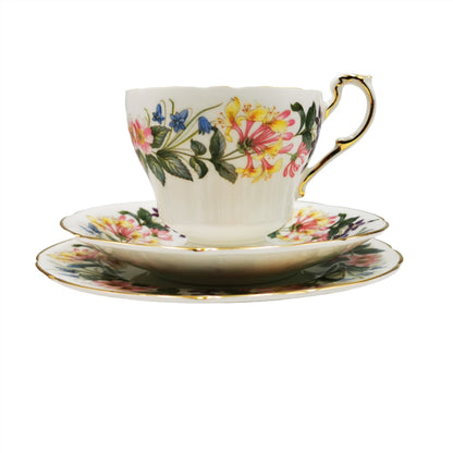 Vintage Paragon China Country Lane Teacup, Saucer and Side Plate Trio