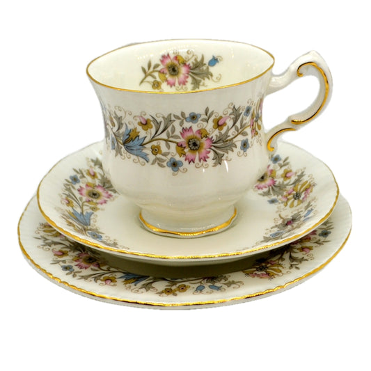 Paragon China Meadowvale Teacup Saucer and Side Plate Trio
