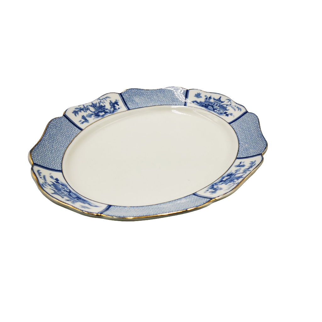 Allertons Ltd Pavilion Blue and White China 12-inch Platter