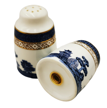 Royal Doulton Booths Real Old Willow Blue and White China Pepper Pot