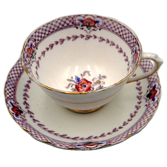 R H & S L Plant Tuscan China Teacup 8649