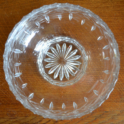 Large Glass Rose Bowl