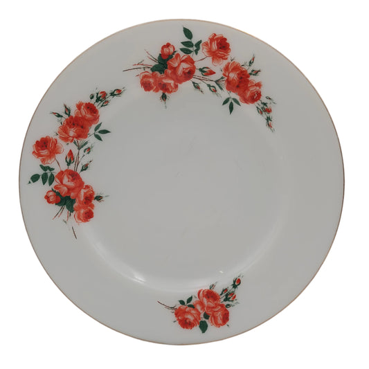 Pyrex J A J Rose Pattern Starter or Salad Plate