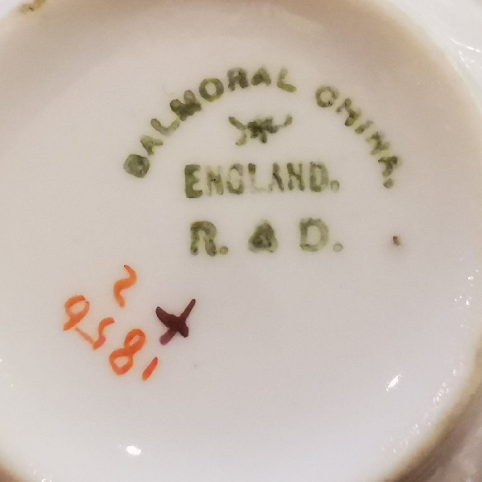 Exquisite Antique Redfern & Drakeford Floral China Teacup Saucer & Side Plate