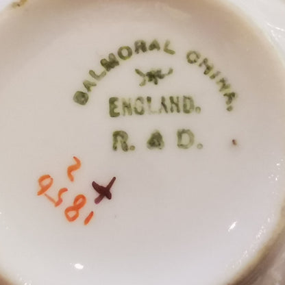 Exquisite Antique Redfern & Drakeford Floral China Teacup Saucer & Side Plate
