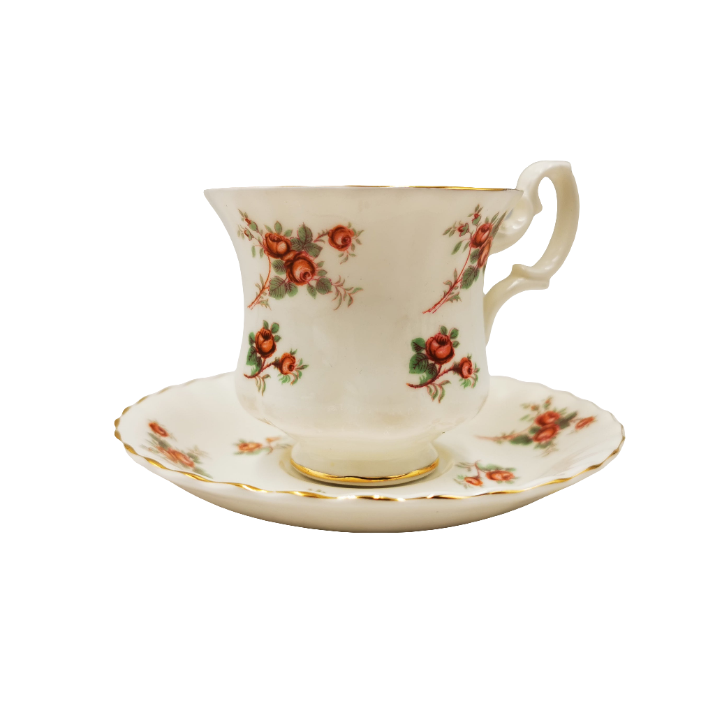 Richmond China Rose Time Demitasse Coffee Cup and Saucer