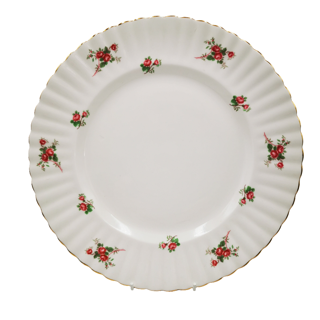 Vintage Richmond Bone China Rose Time 10-3/8th-inch Dinner Plate