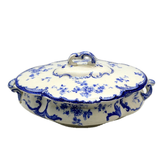 Antique Ridgway Chiswick Rd No 295284 Royal Semi Porcelain China Lidded Tureen