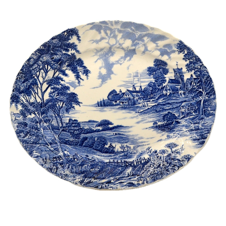 Ridgway Meadowsweet Blue and White Ironstone 12-inch China Platter