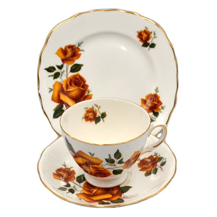 Royal Vale Ridgway Floral China 8276 Teacup Saucer and Side Plate