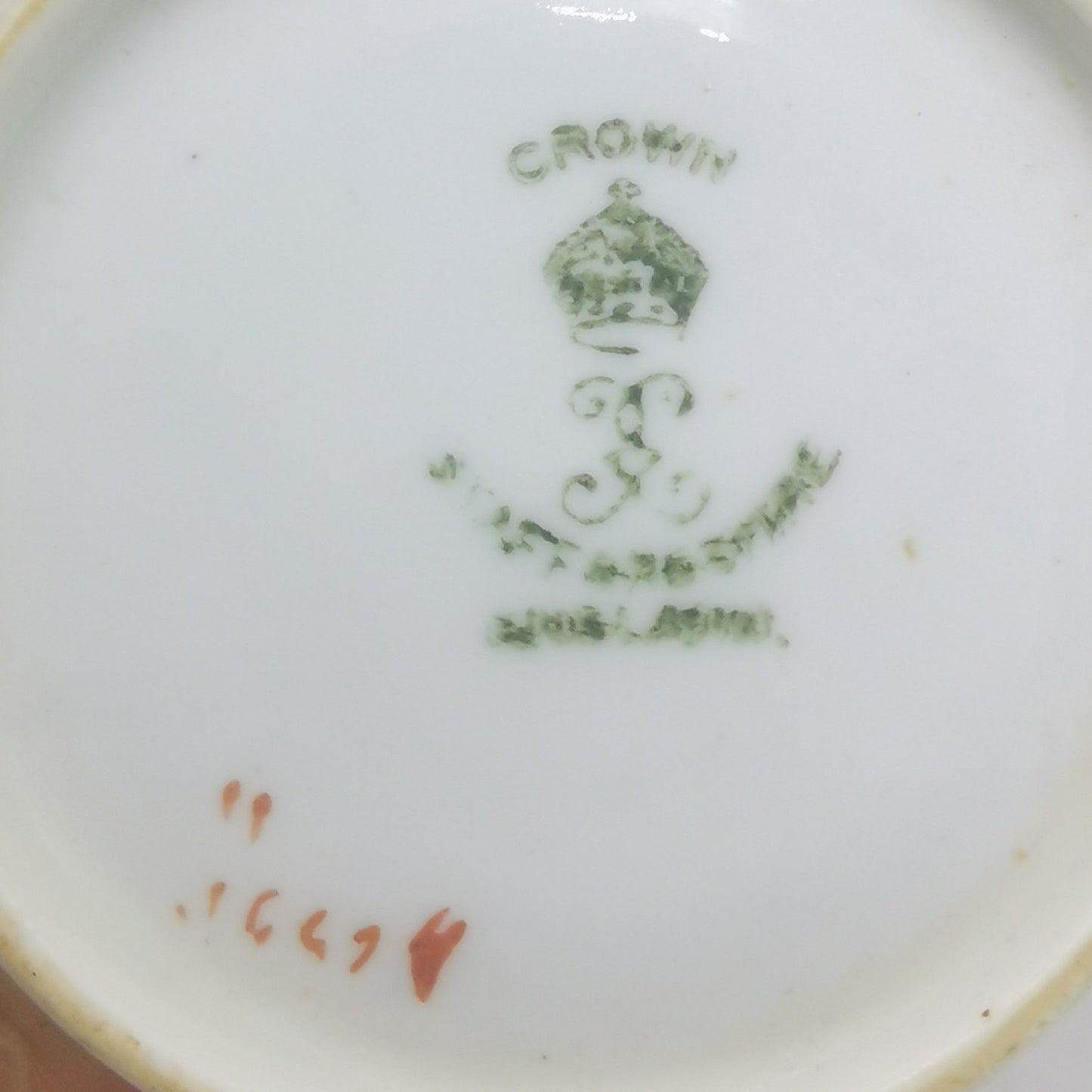 Crown Staffordshire Porcelain China Demitasse Espresso Cup and Saucer 16694