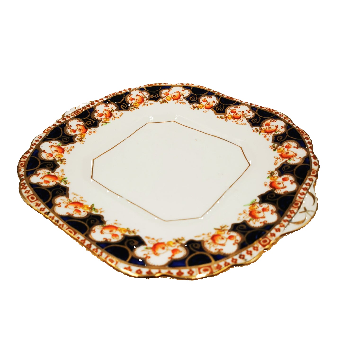 Antique T C Wild Imari China Cake Plate