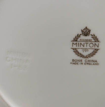 Minton Winchester K132 Gold and White China Cake Plate 1953