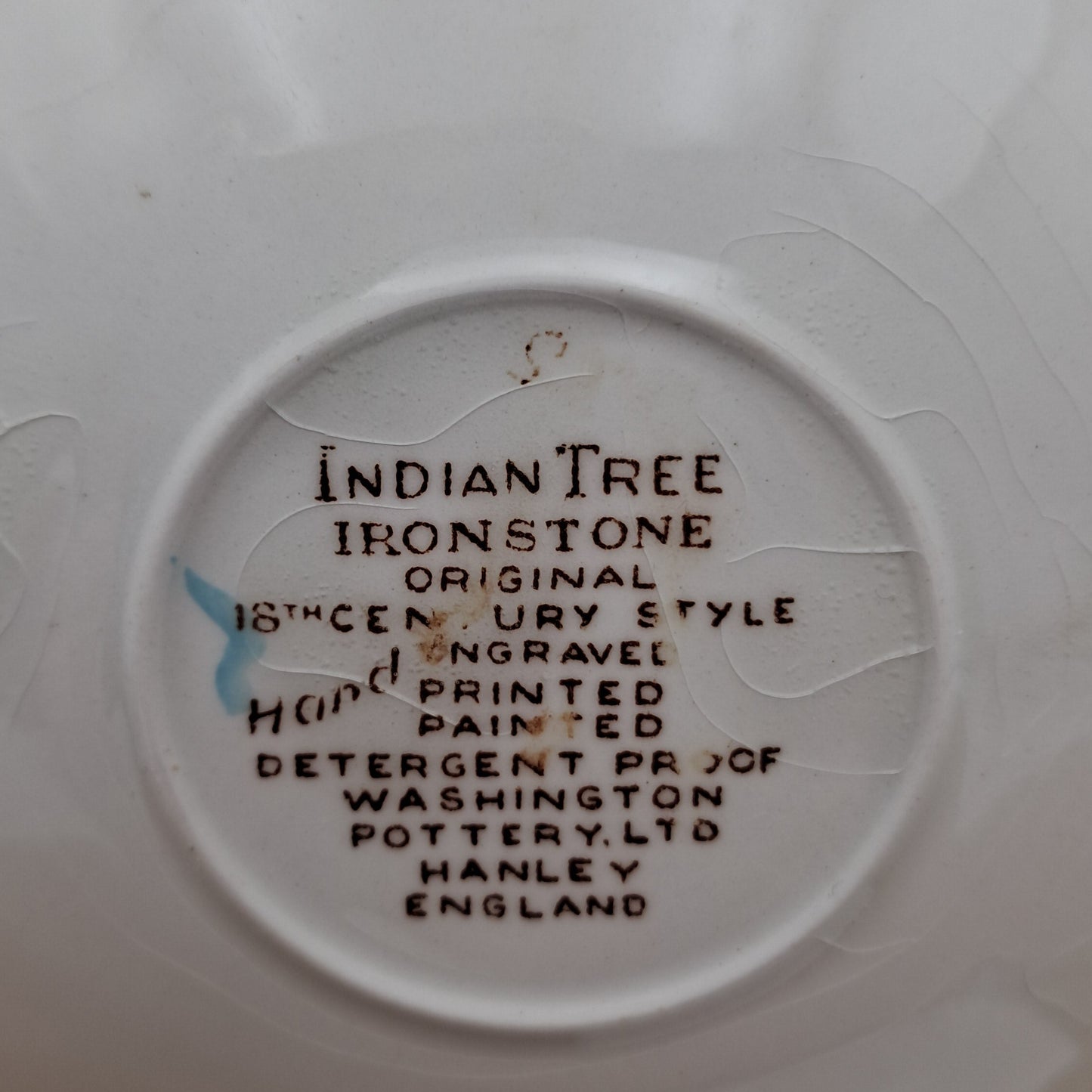 Washington Pottery Indian Tree China Demitasse Coffee Cup and Saucer