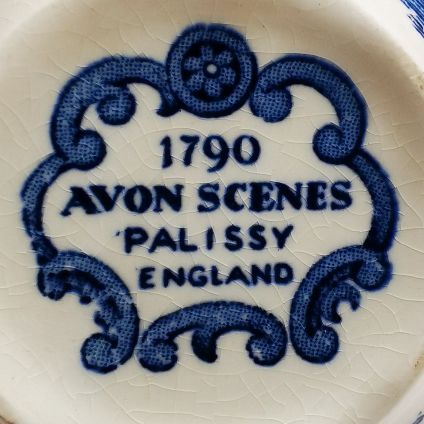 Royal Worcester Palissy Blue and White China Avon Scenes Breakfast Cup & Saucer