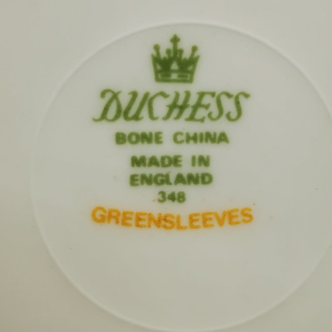 Vintage Duchess Bone China Side Plate in pattern 348 Greensleeves.