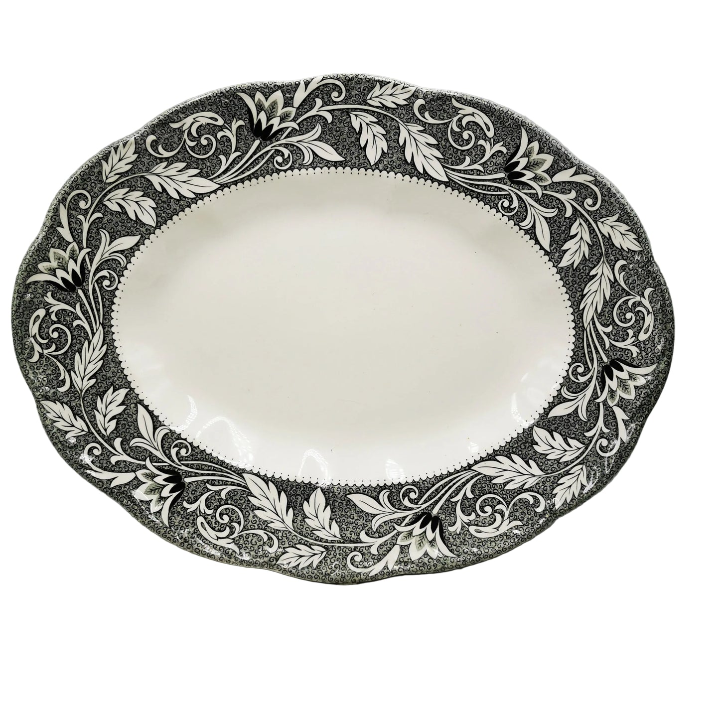 J & G Meakin Sterling China Renaissance 12-inch Oval Platter