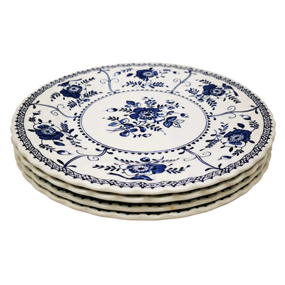 Vintage Johnson Brothers Indies Blue and White China Dinner Plate