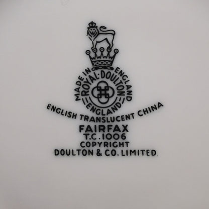 Royal Doulton Fairfax TC1006 China Teacup and Saucer