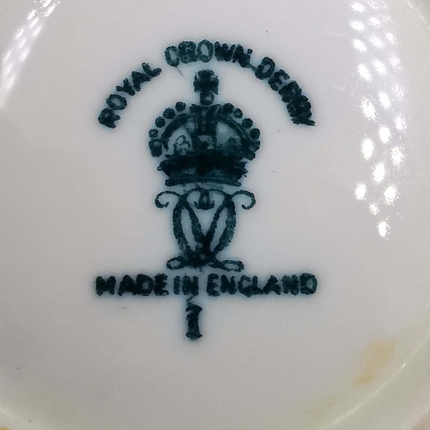 Royal Crown Derby China Blue Carnation Teacup, Saucer and Side Plate