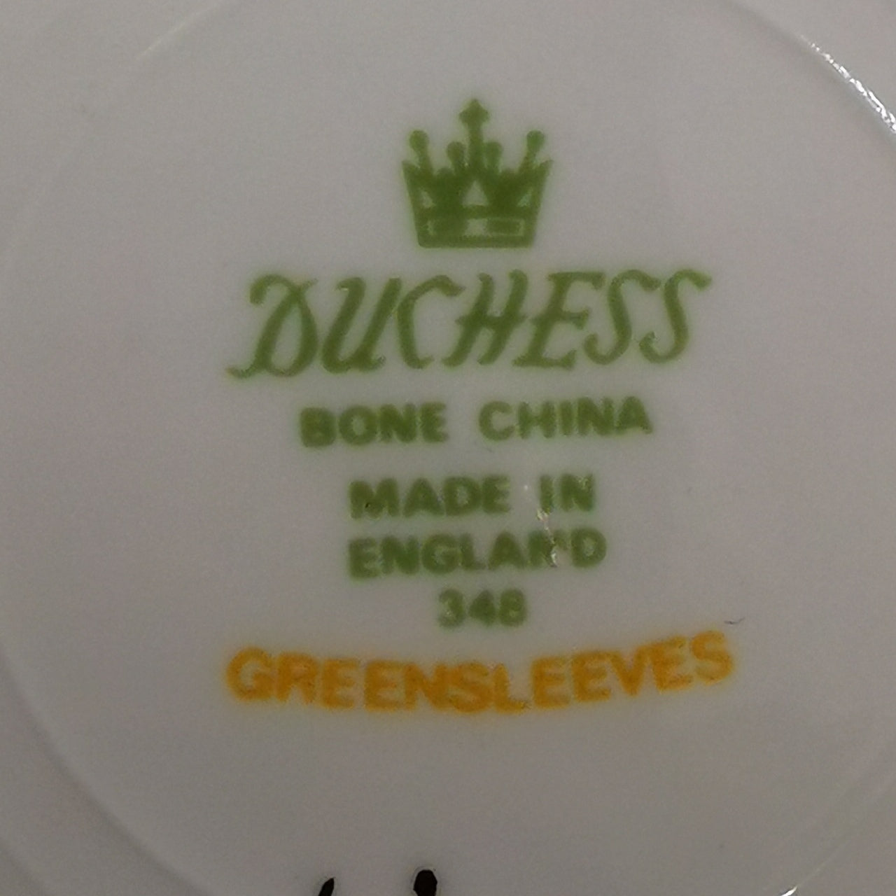 Vintage Duchess Bone China Cake Plate in pattern 348 Greensleeves.
