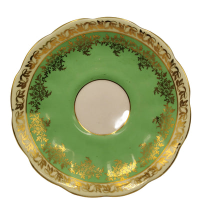 Vintage Royal Albert China 3250 Green Teacup and Saucer