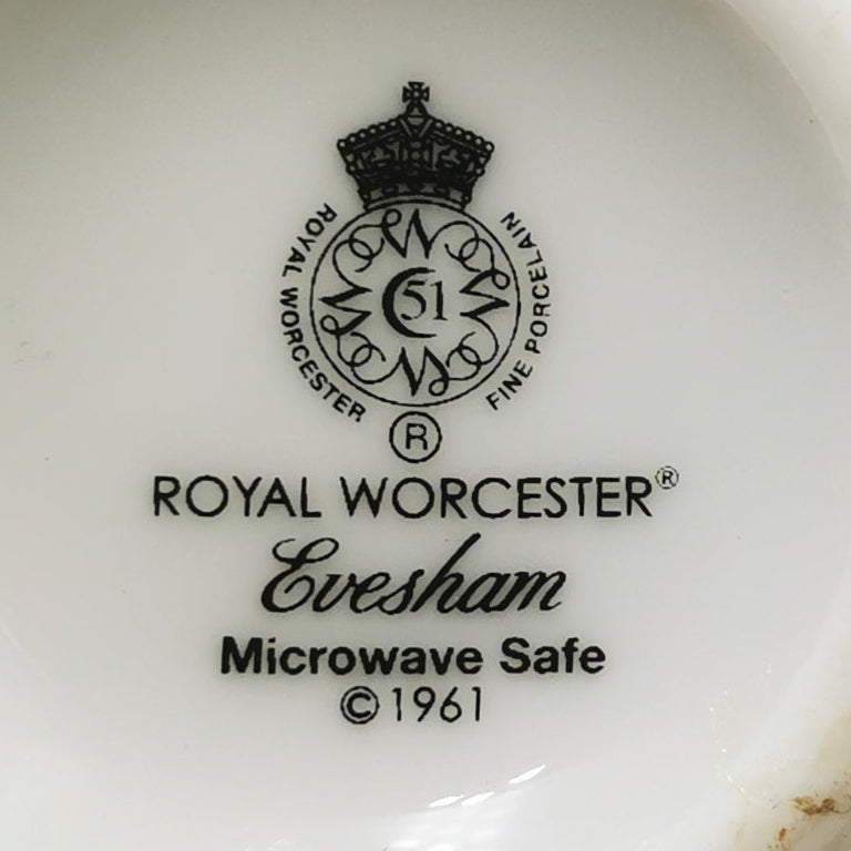 Royal Worcester China Evesham Gold Jug