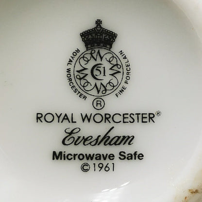 Royal Worcester China Evesham Gold Jug