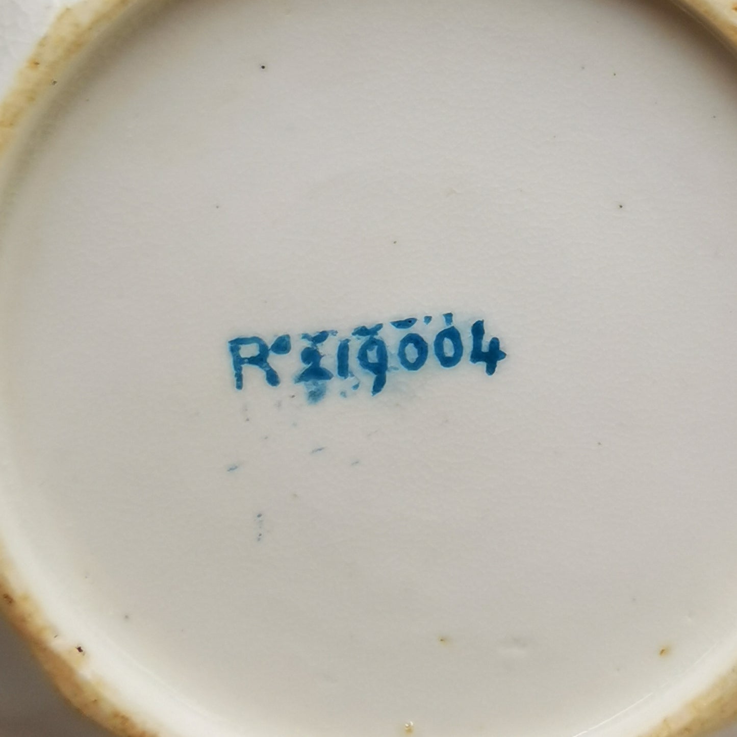 Antique James Beech & Son Rd No 219004 Blue and White Bone China Teacup Trio