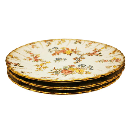Antique Sarreguemines Floral China Plate c1875-1900