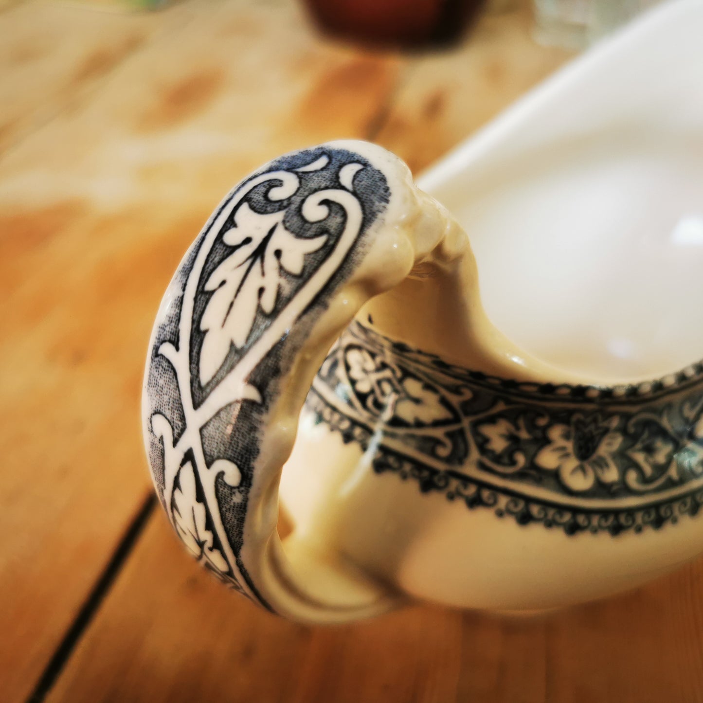 Antique Holburn Blue and White Jug or Gravy Boat