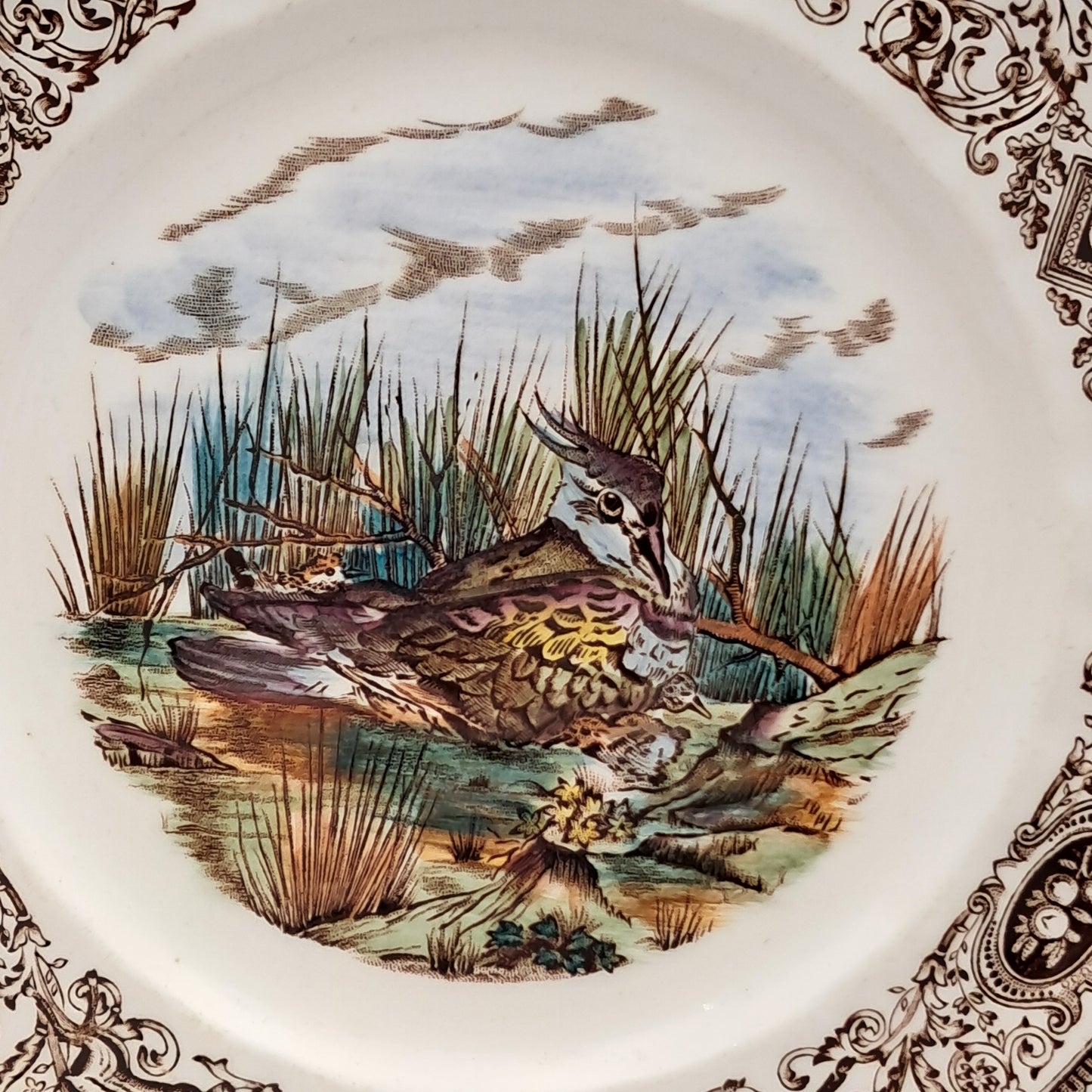 Mason's China Game Birds The Lapwing 7.75-inch Sandwich / Dessert plate