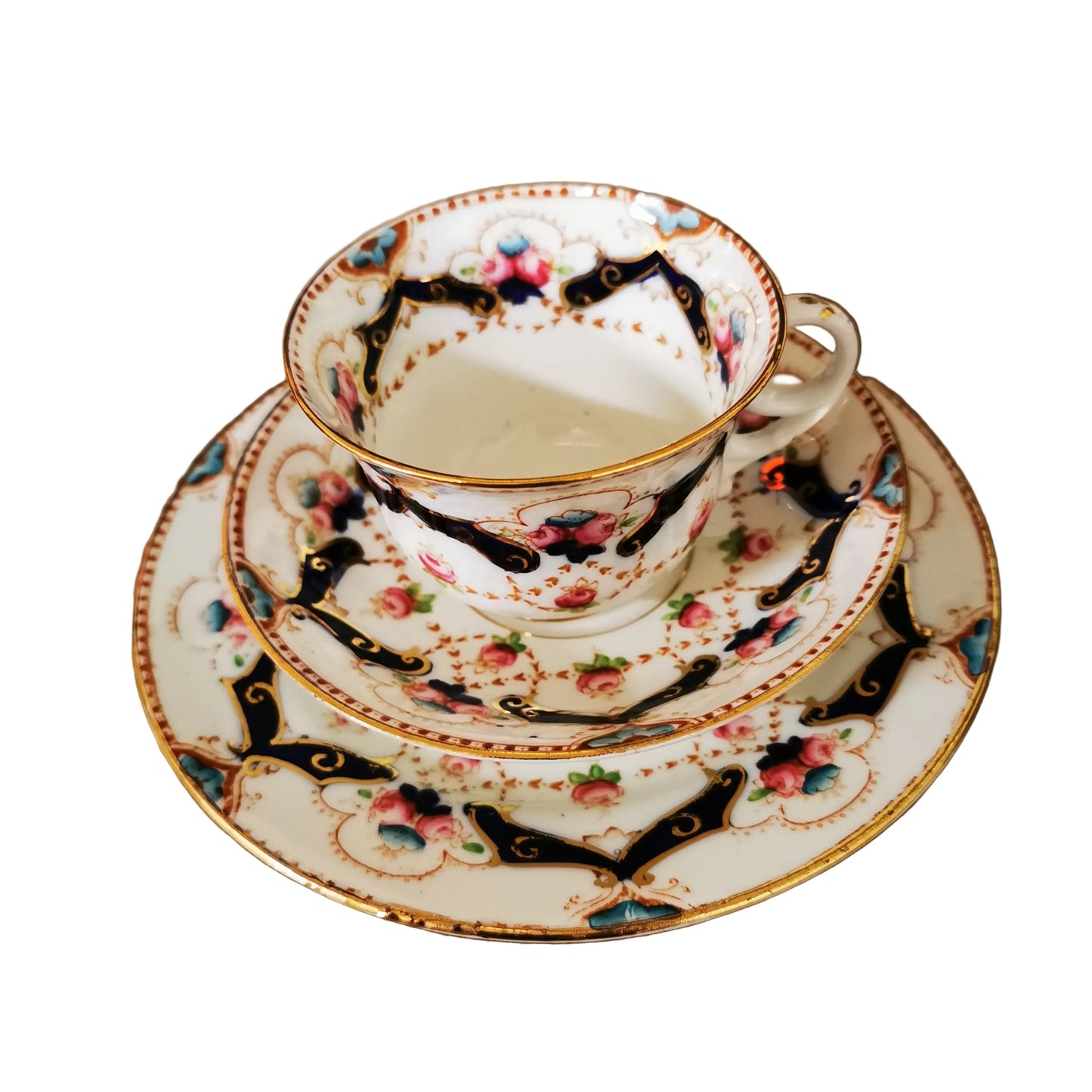 Antique Beswick & Sons China Teacup Trio